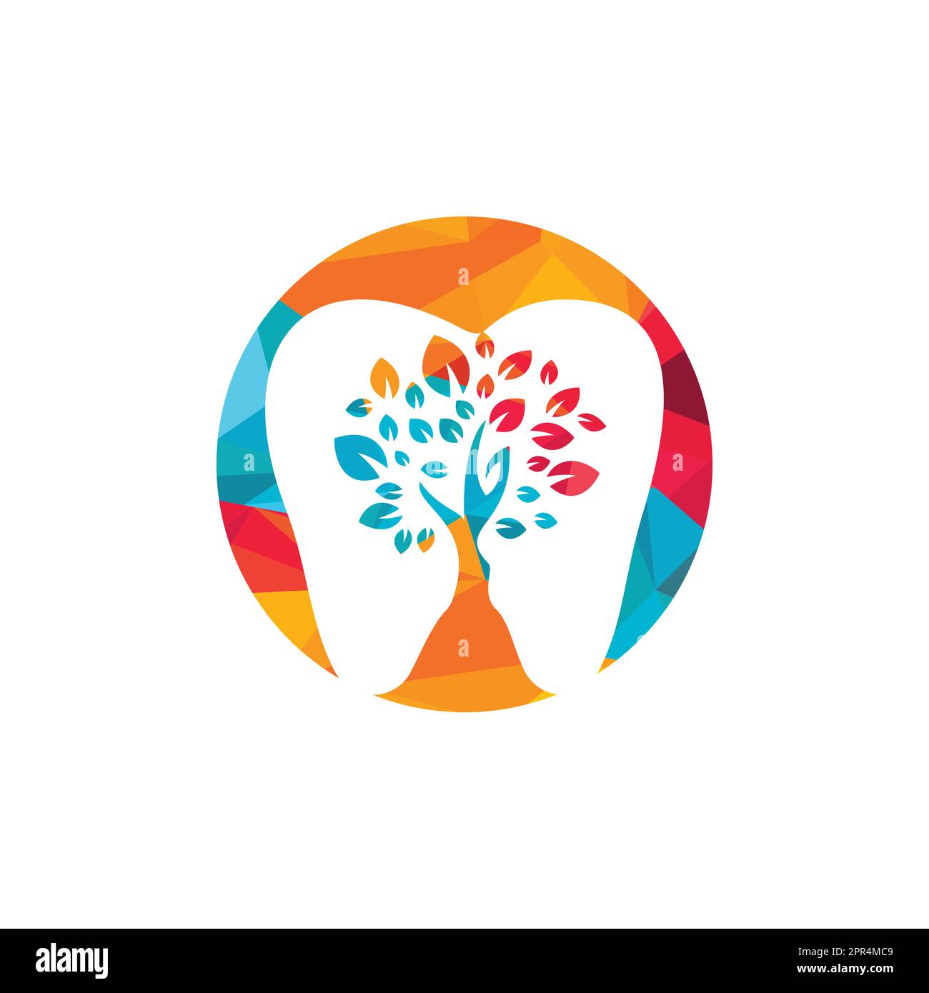 Dental tree vector logo design template. Dental medical logo concept