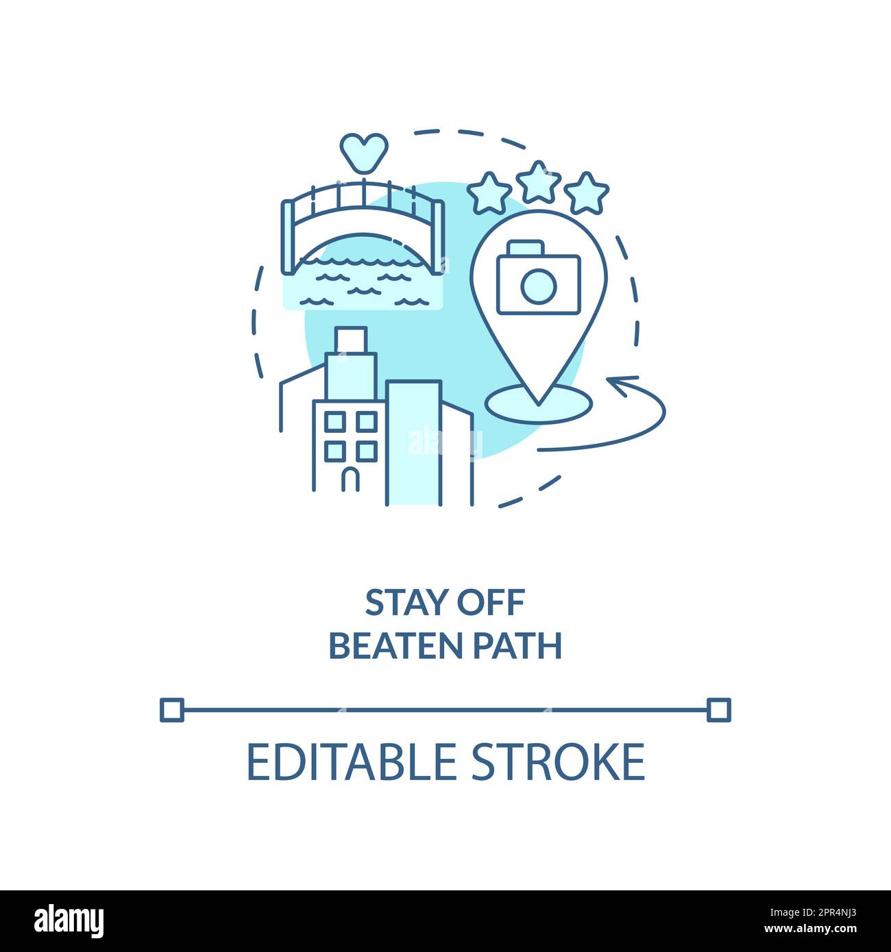 Off the beaten path tourist destination Stock Vector Images Alamy