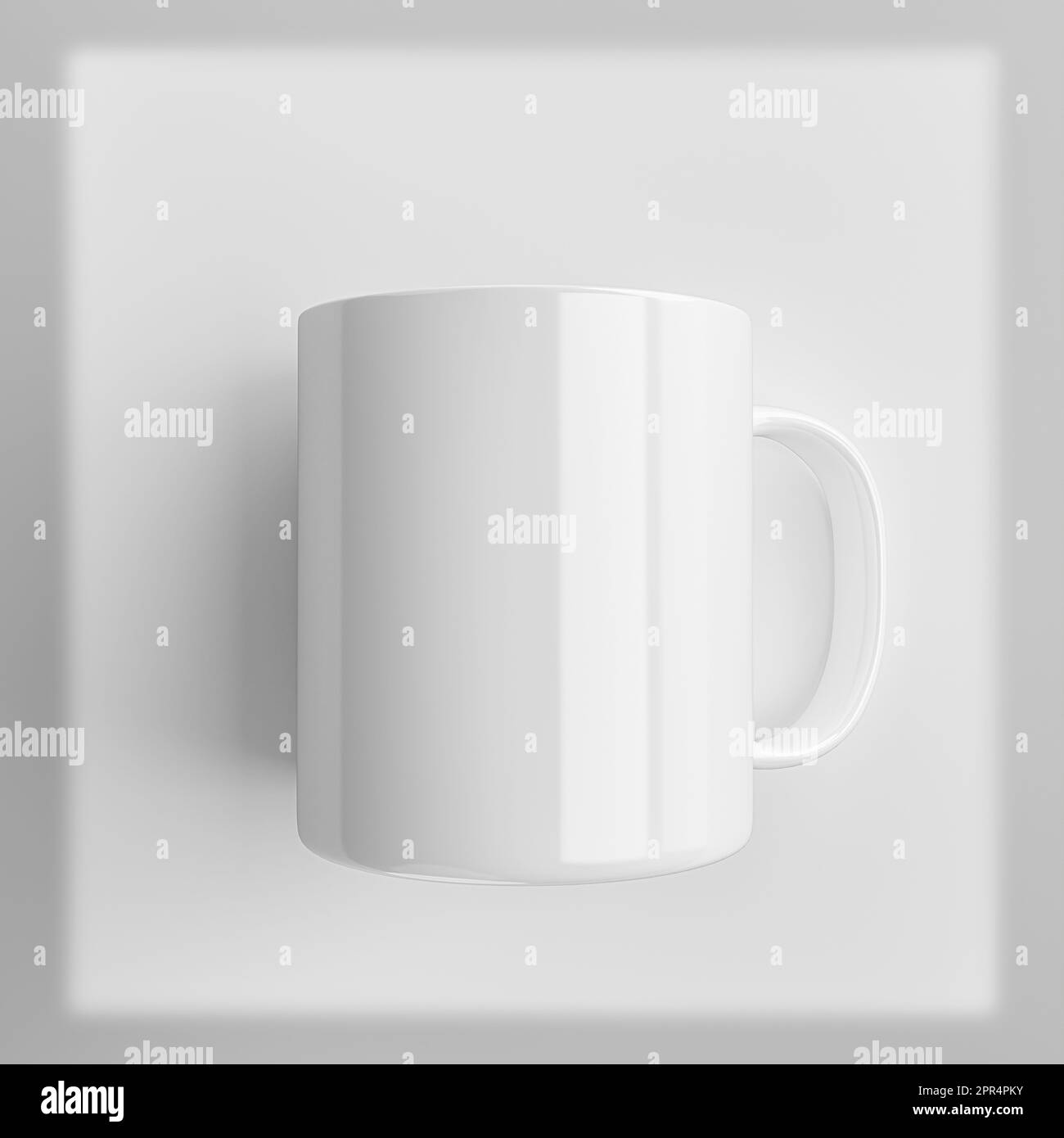 Mug Mock-Up isolated on white background high quality details - 3d rendering Stock Photo