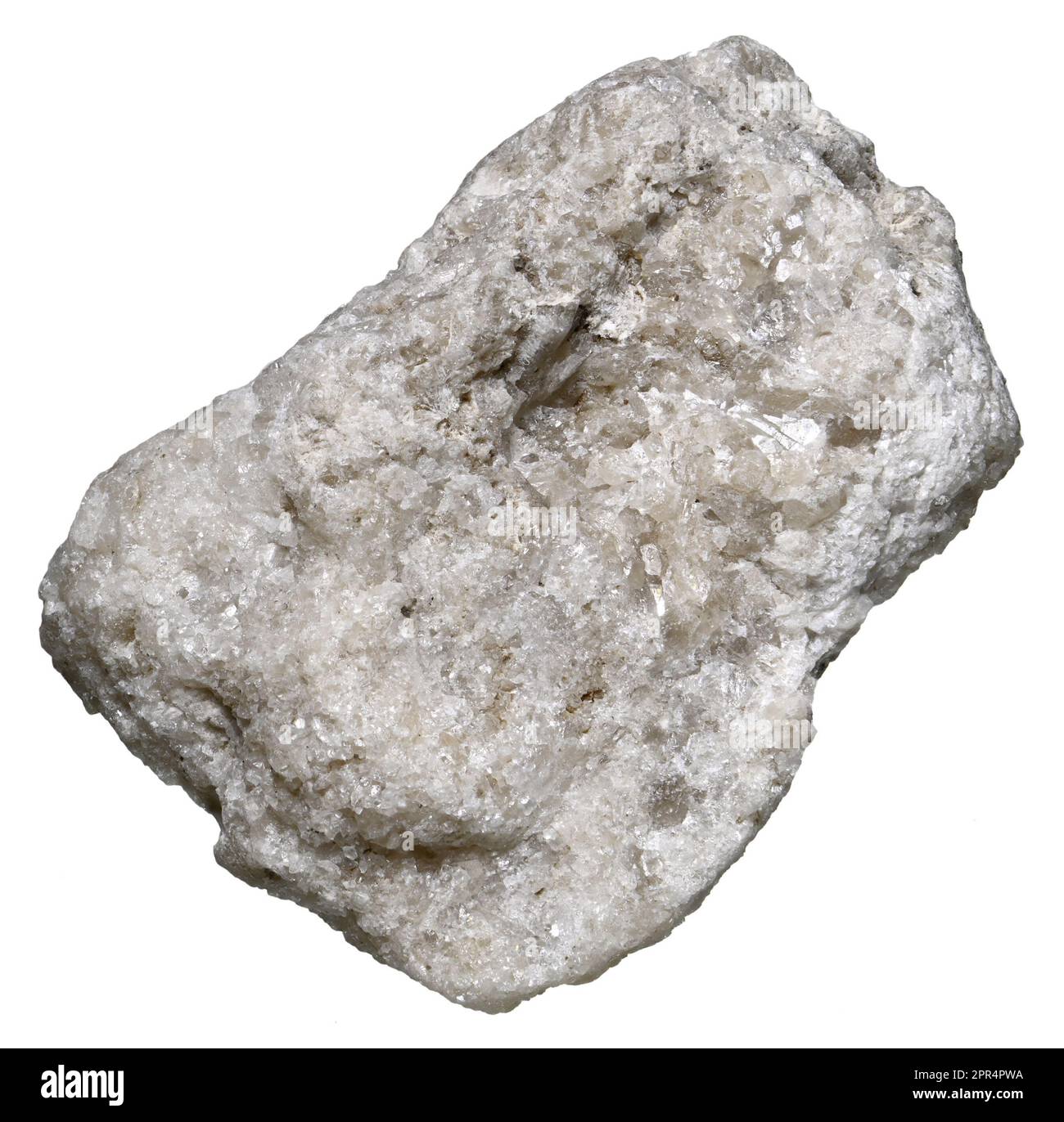 Colemanite - borate mineral - important ore of boron Stock Photo