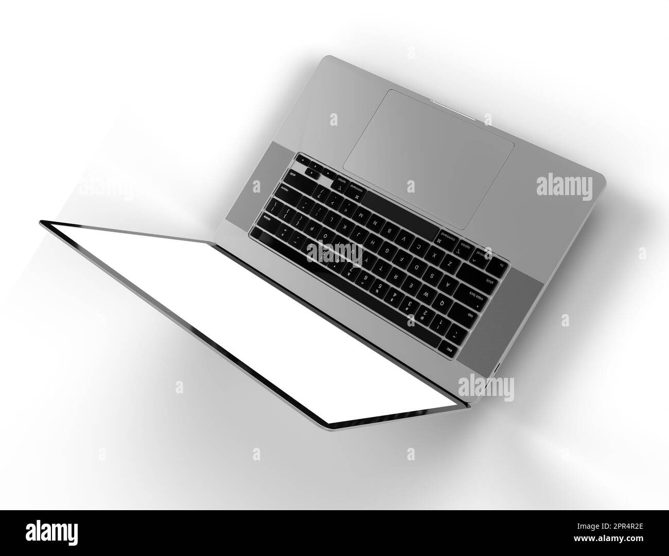 Realistic laptop notebook mockup, with empty screen for you design