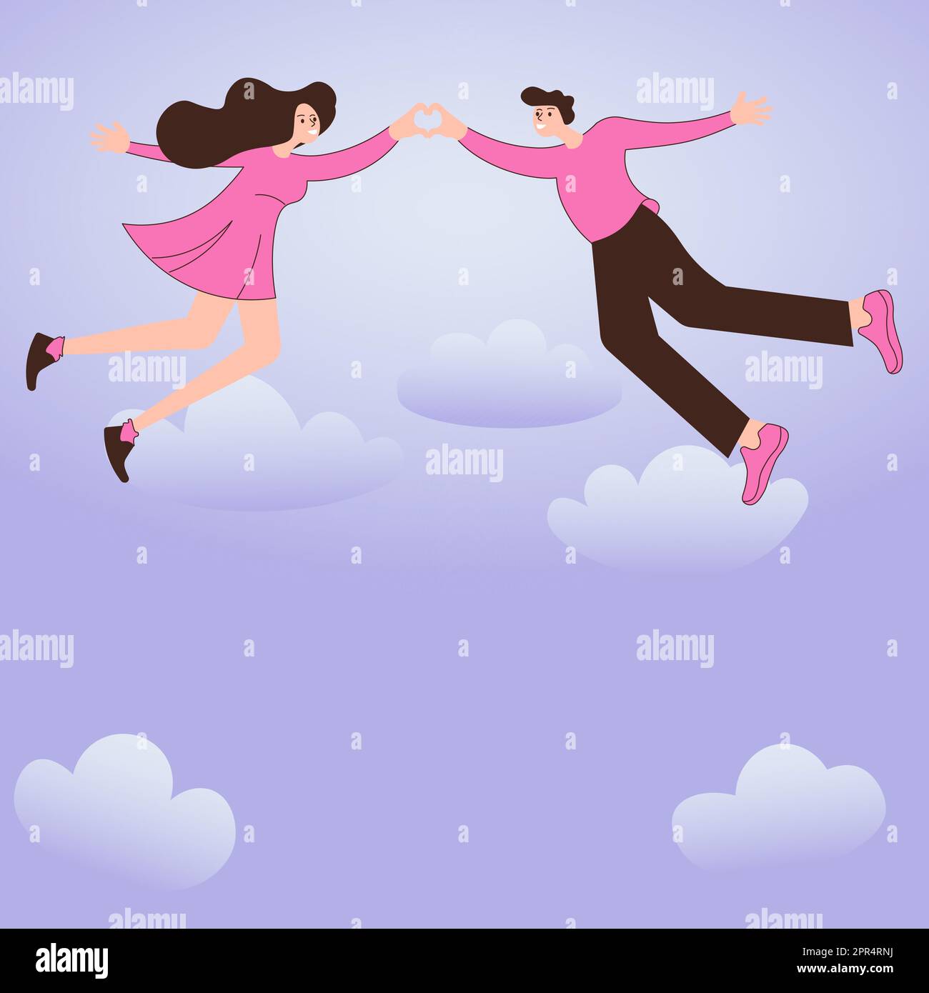 Man and Woman holding hands represent love care during Valentine. Hands