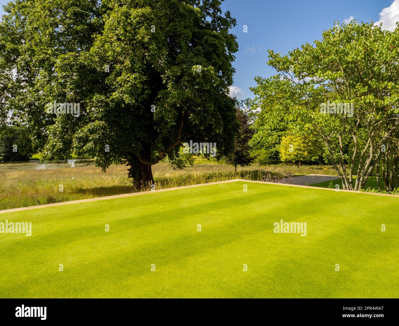 BICESTER, ENGLAND AUGUST 11, 2021 Summer lawns on the Tusmore Estate