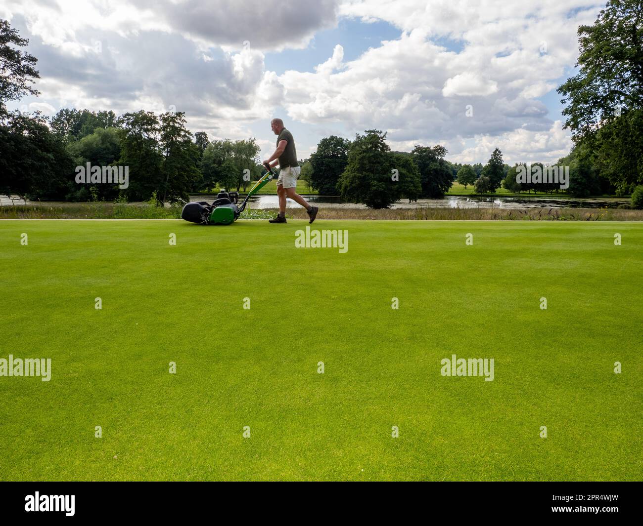 BICESTER, ENGLAND AUGUST 11, 2021 Paul,Gough, head gardener at a private estate in