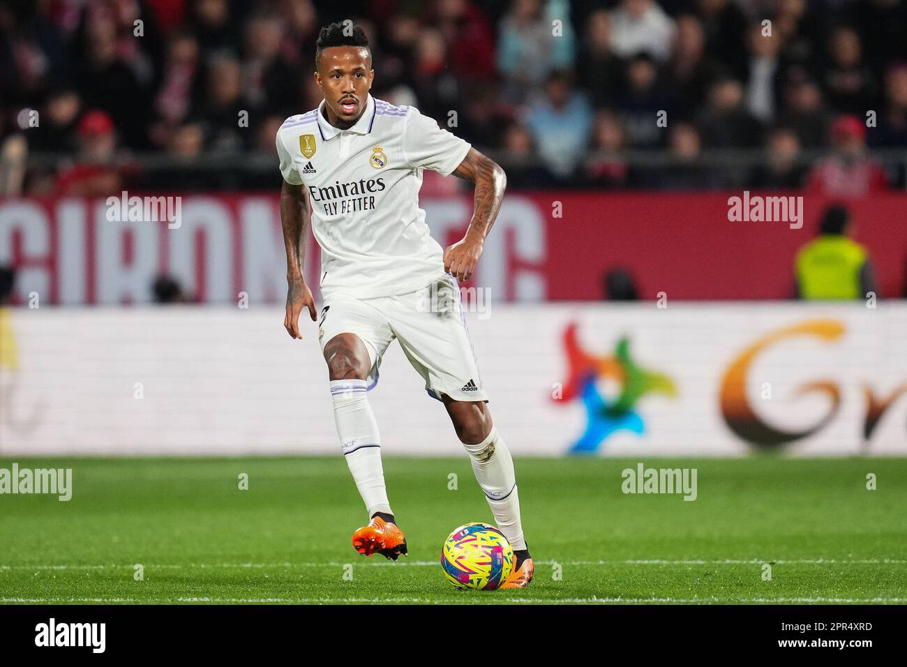 Eder Gabriel Militao of Real Madrid during Copa del Rey match, Semi-Finals,  second leg, between FC Barcelona v Real Madrid. played at Spotify Camp Nou  Stadium on April 5, 2023 in Barcelona