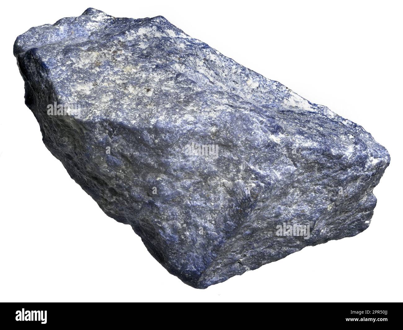 Blue Dumortierite - fibrous variably colored aluminium boro-silicate Stock Photo