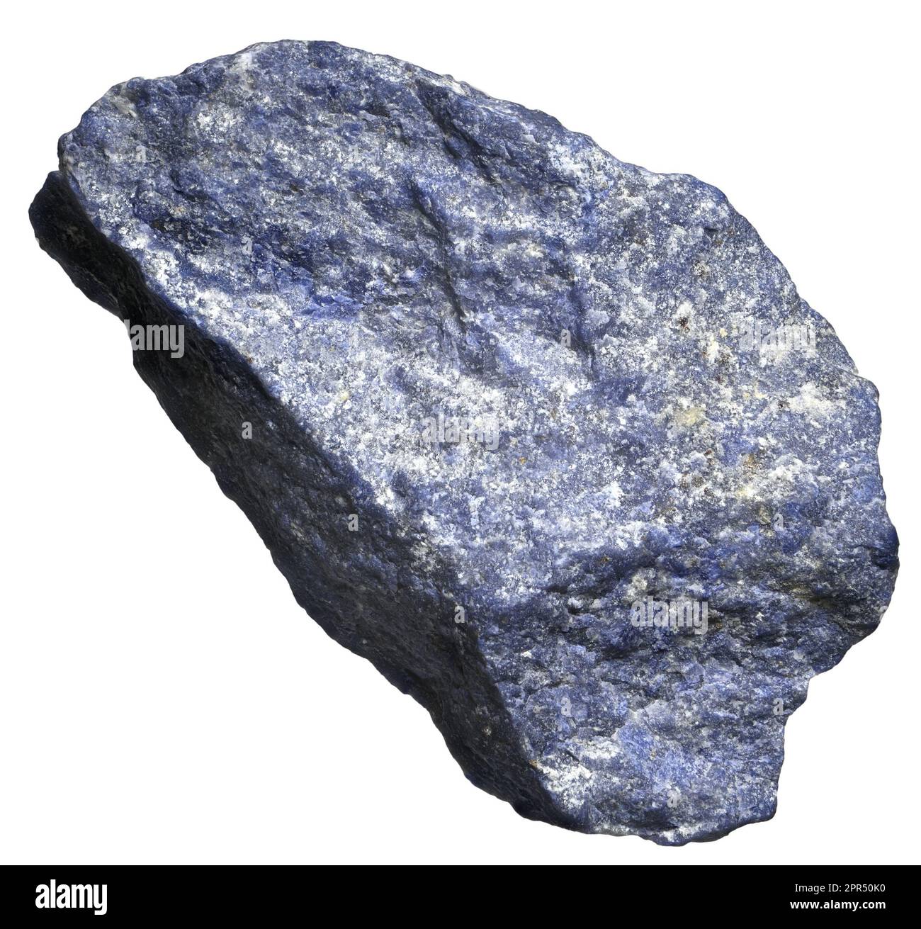 Blue Dumortierite - fibrous variably colored aluminium boro-silicate Stock Photo