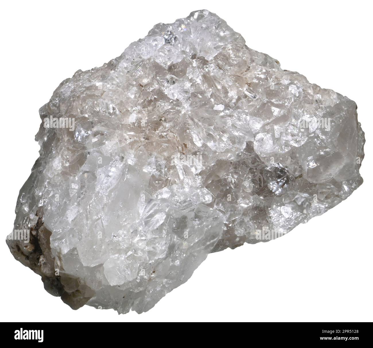 Colemanite crystals - borate mineral - important ore of boron Stock Photo