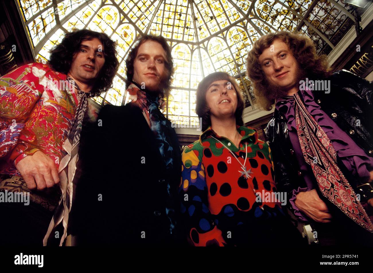 Classic lineup of Slade photographed in 1978 in London Stock Photo