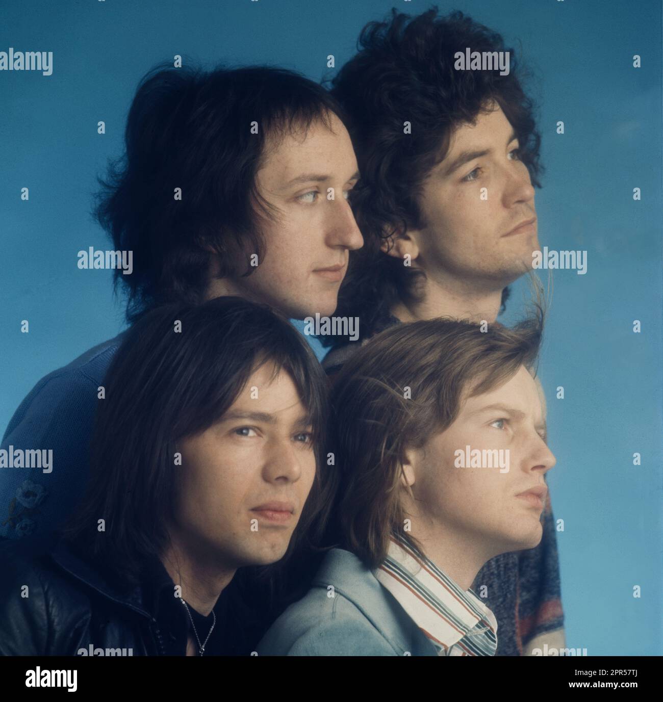 Scottish rock group Pilot photographed in London in 1978 Stock Photo