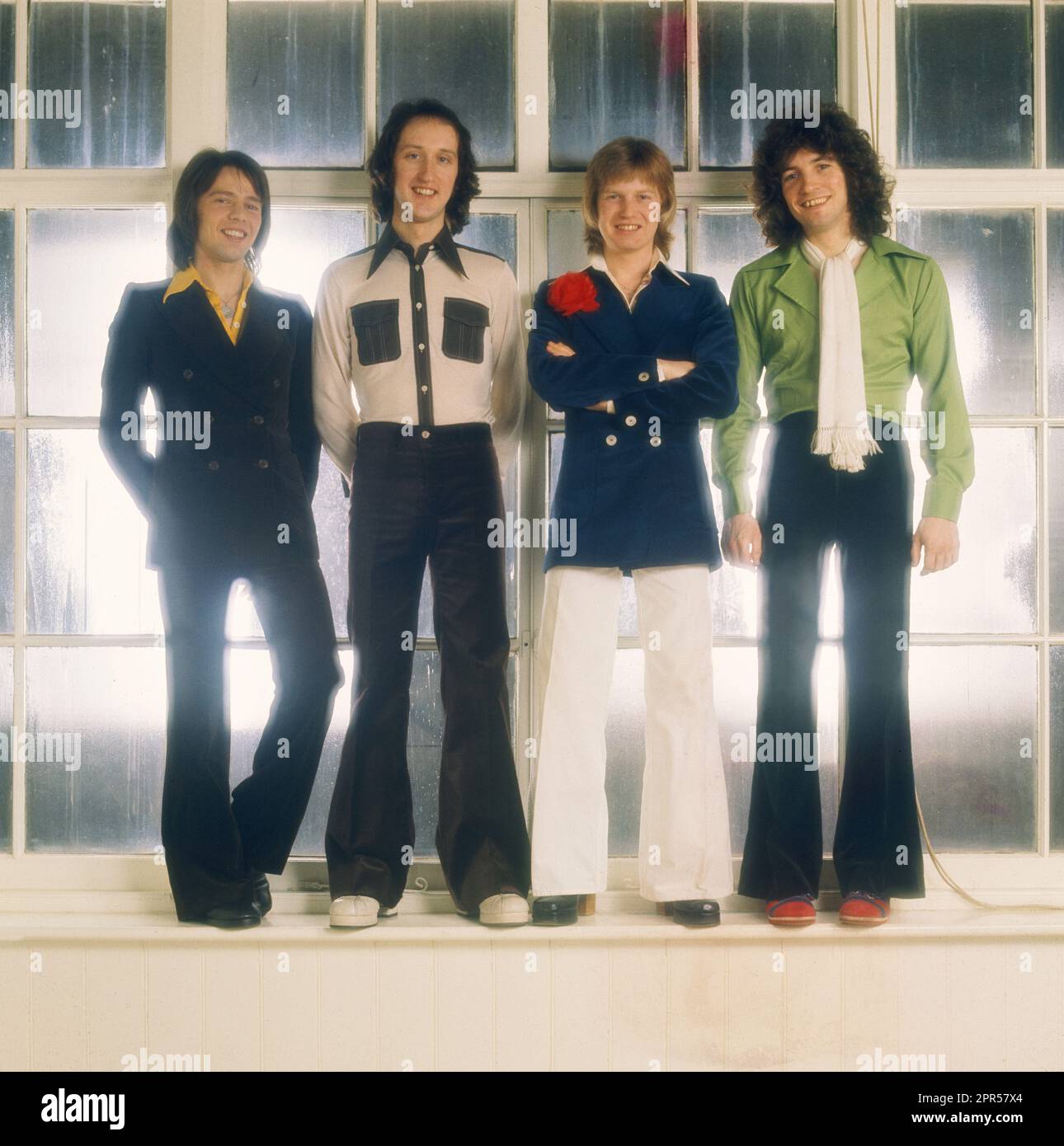 Scottish rock group Pilot photographed in London in 1978 Stock Photo