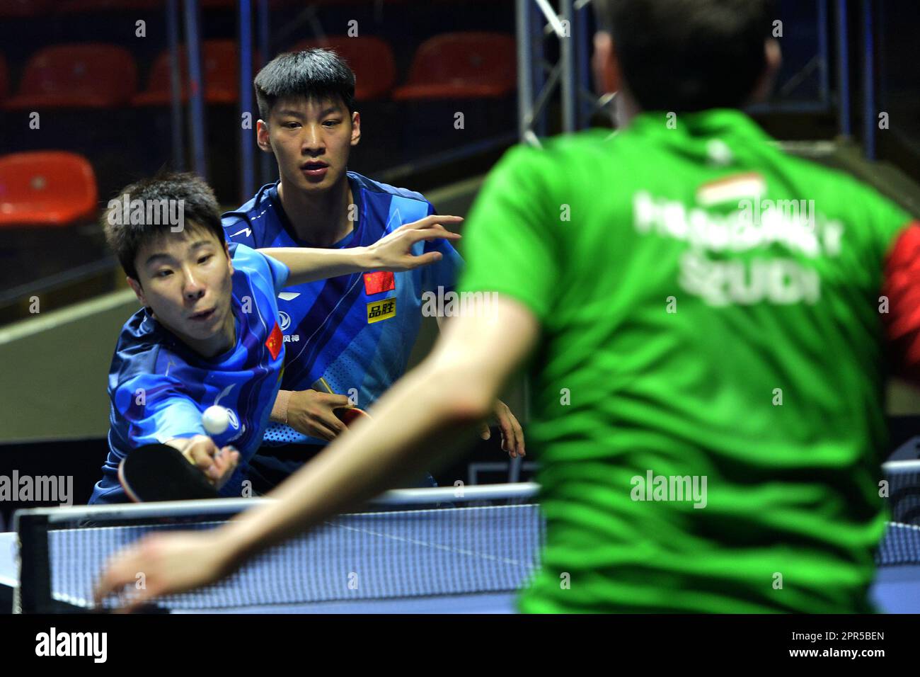 Bangkok, Thailand. 26th Apr, 2023. Xu Yingbin (L)/Xue Fei of China