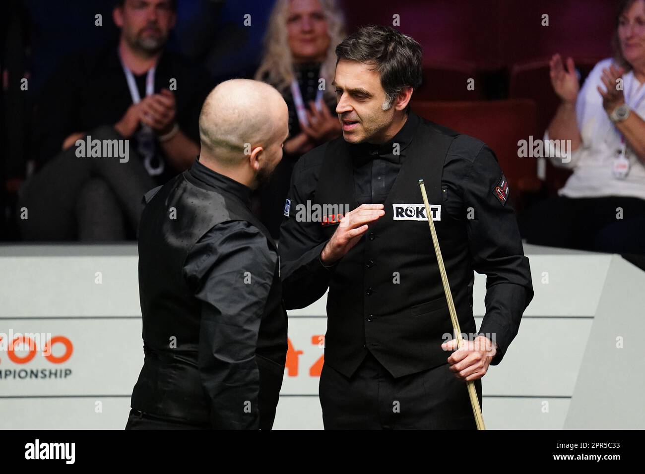 Ronnie O'Sullivan during day one of the Cazoo World Snooker Championship at  the Crucible Theatre, Sheffield. Picture date: Saturday April 15, 2023  Stock Photo - Alamy