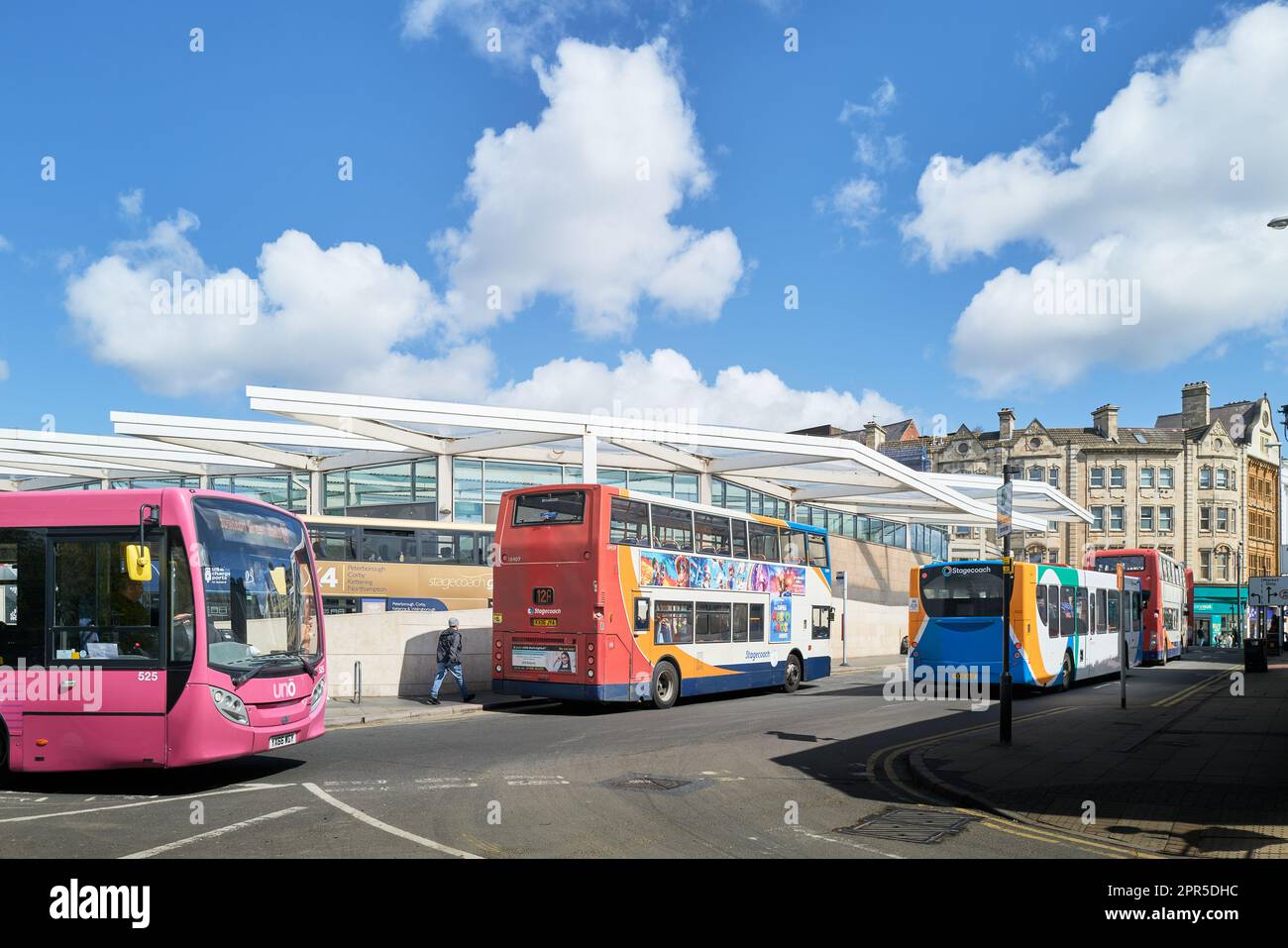North Gate bus station, Northampton, England Stock Photo Alamy