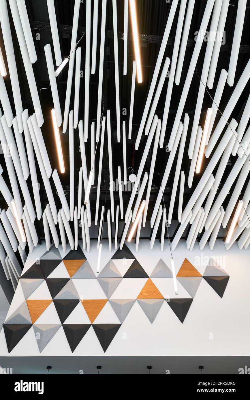 Ceiling in the Northampton museum and art gallery, Northampton, England