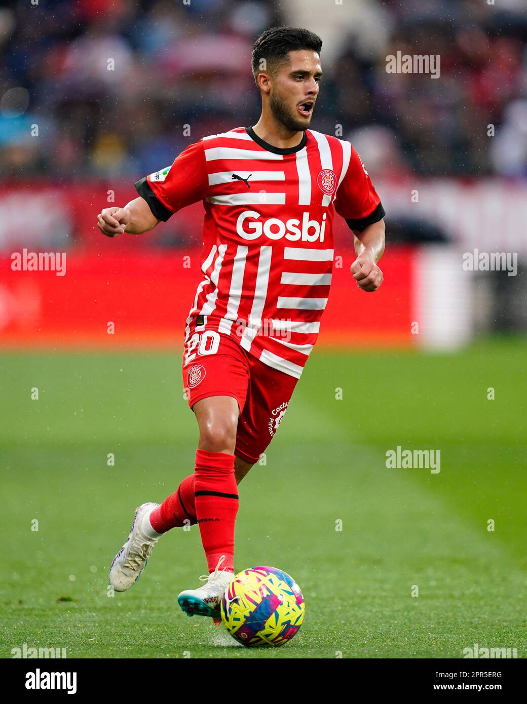 Yan Couto of Girona FC during the La Liga match between Girona FC and Real  Madrid