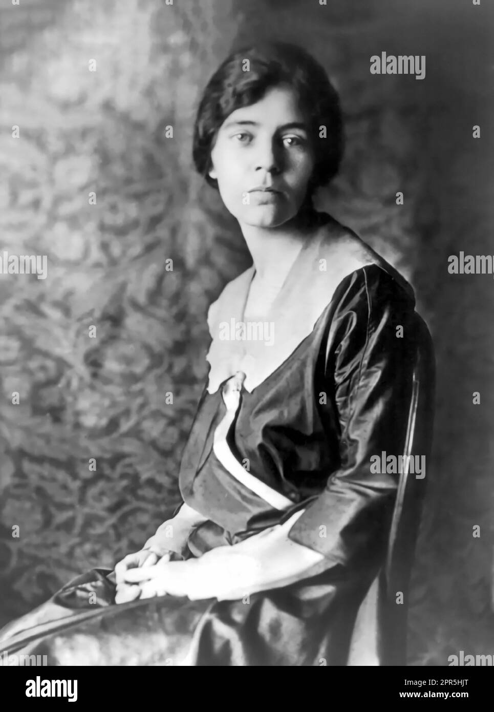 Alice Paul. Portrait of the American Quaker suffragist and women's rights activist, Alice Stokes Paul (1885-1977), c. 1918 Stock Photo