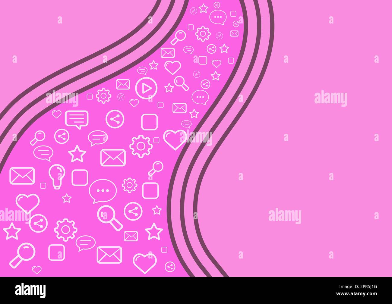 Icons symbolizing successful online communication colleagues achieving ...