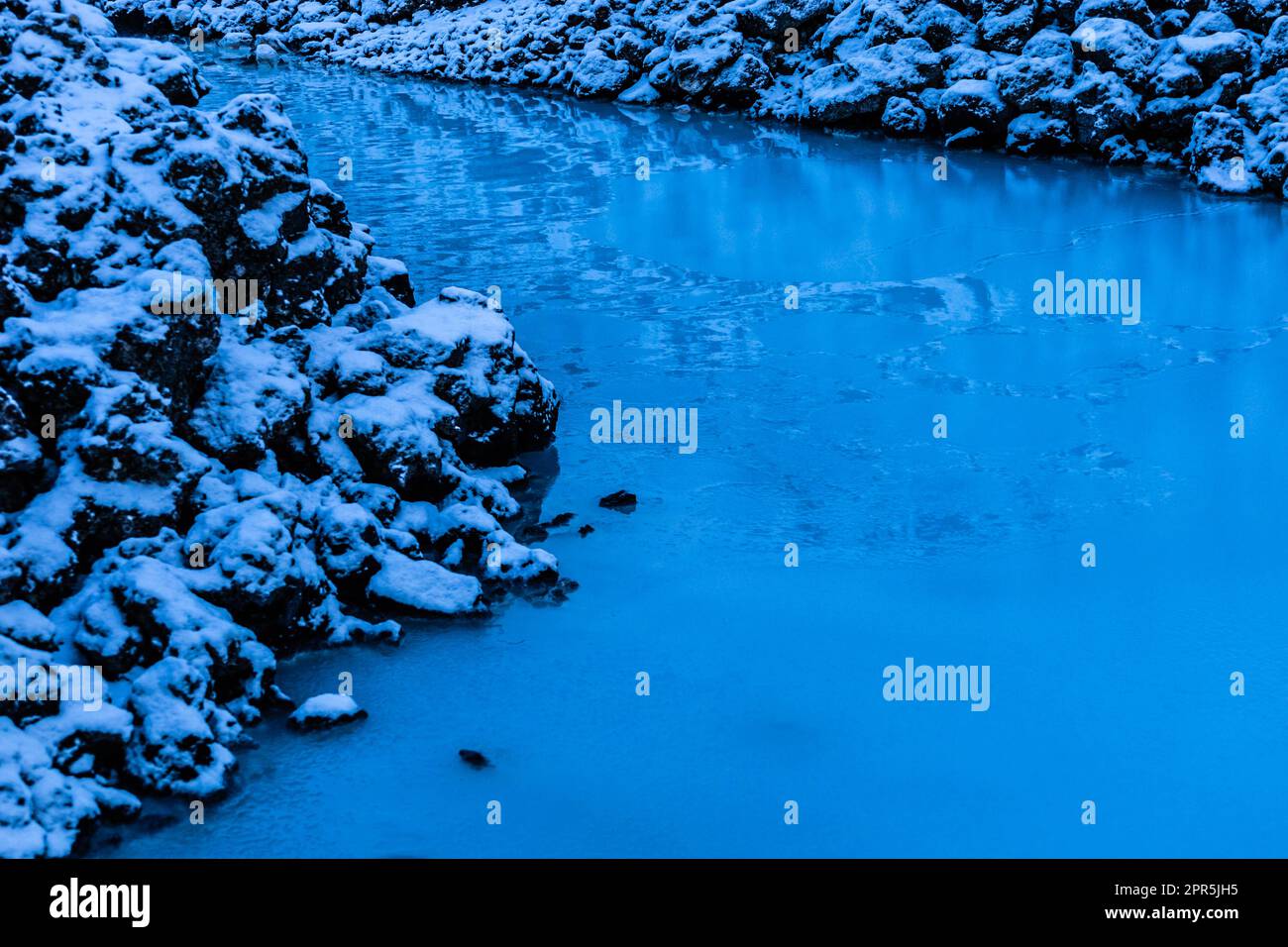 Where water and ice collided Stock Photo Alamy