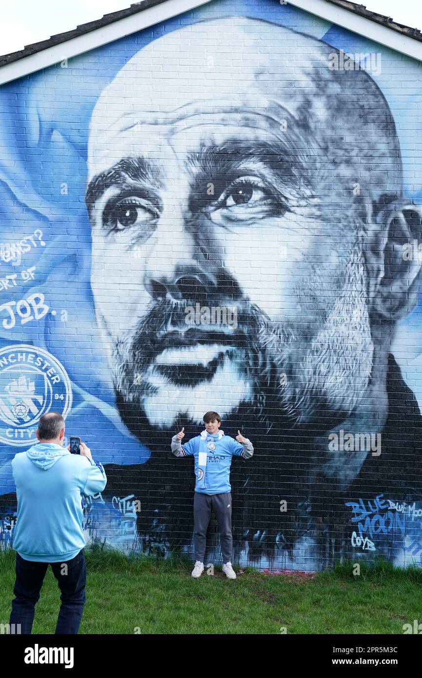 People Stand Front Mural Depicting Official Editorial Stock Photo - Stock  Image