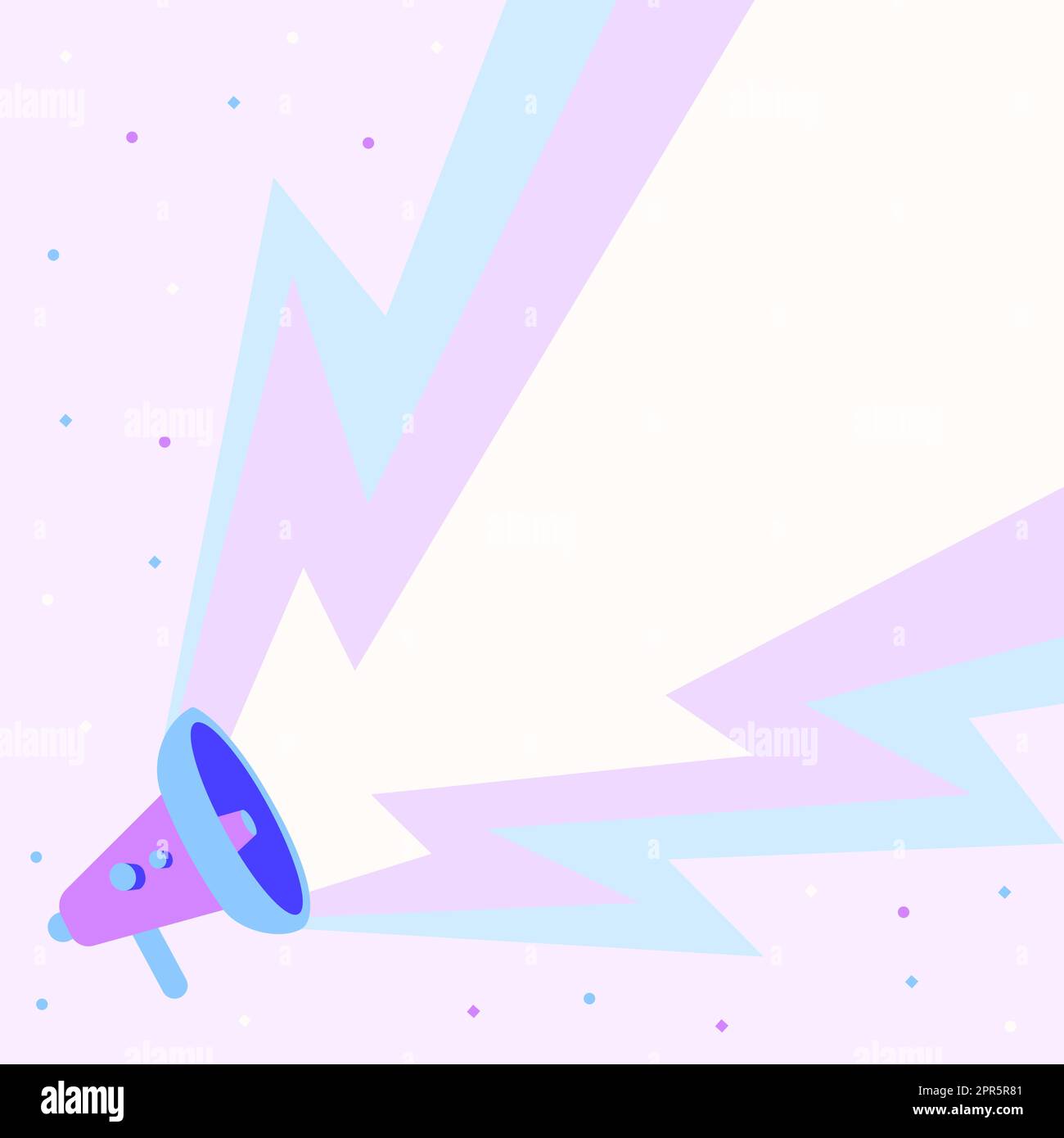Megaphone Drawing Producing Large Lightning Electricity Making ...