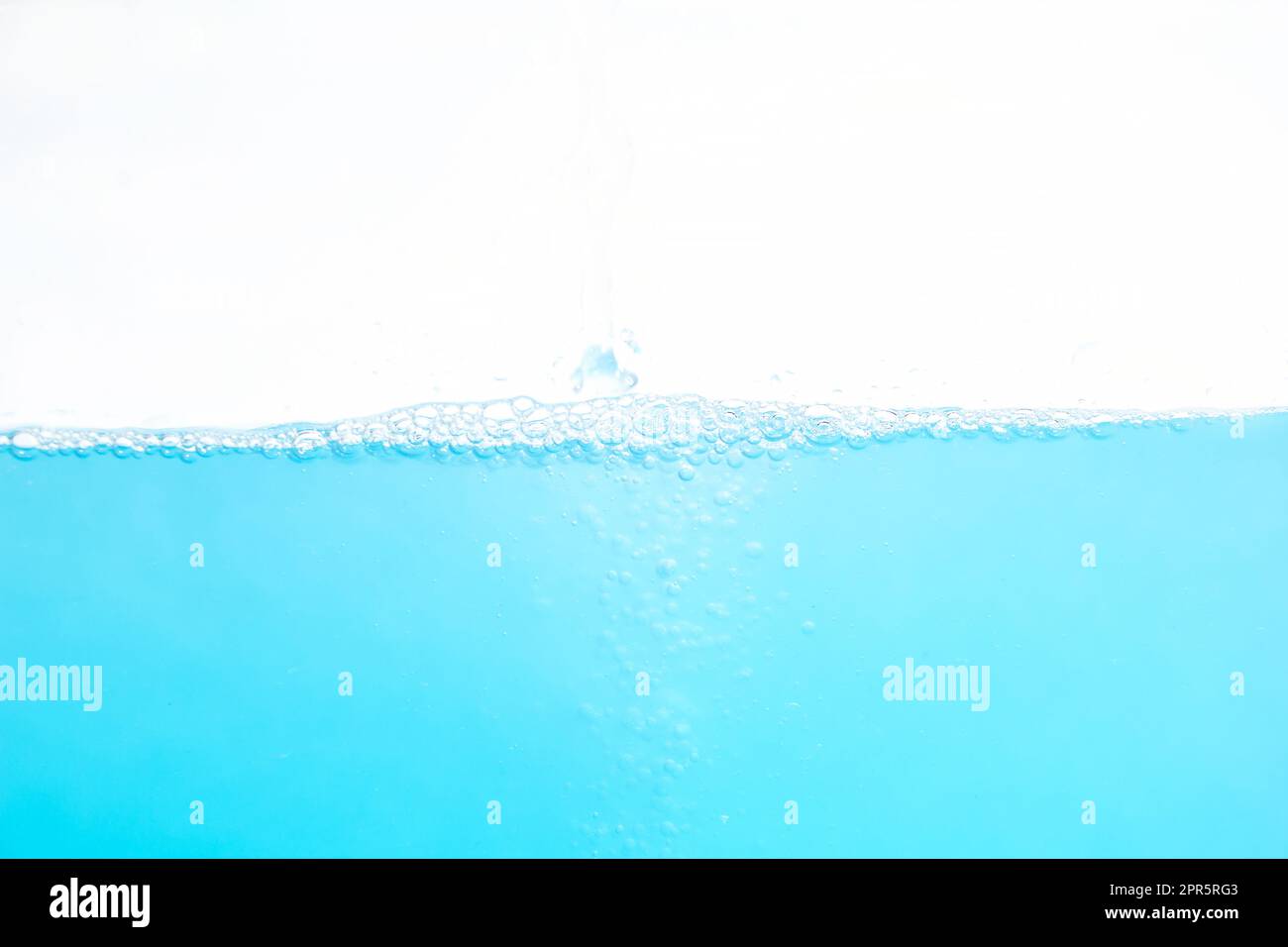 Water Surface Splash and bubbles . on white background Stock Photo - Alamy