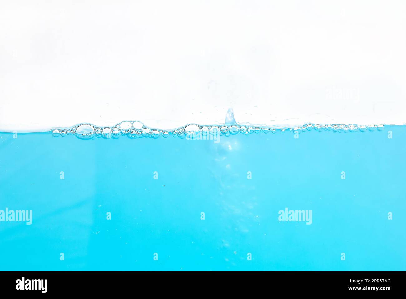 Water Surface Splash and bubbles . on white background Stock Photo - Alamy