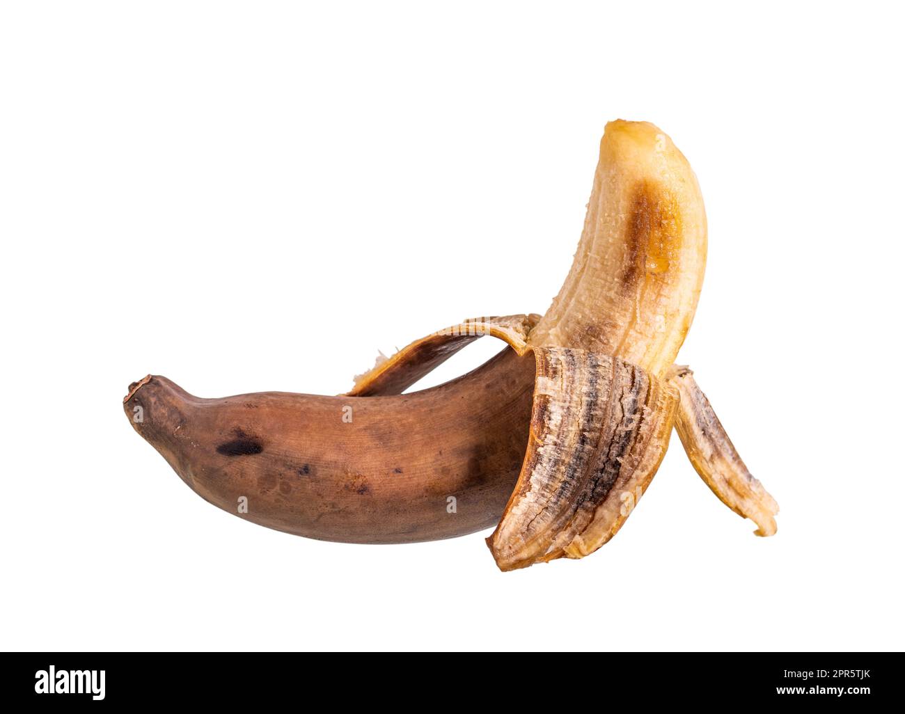 Rotten banana isolated on white background Stock Photo Alamy