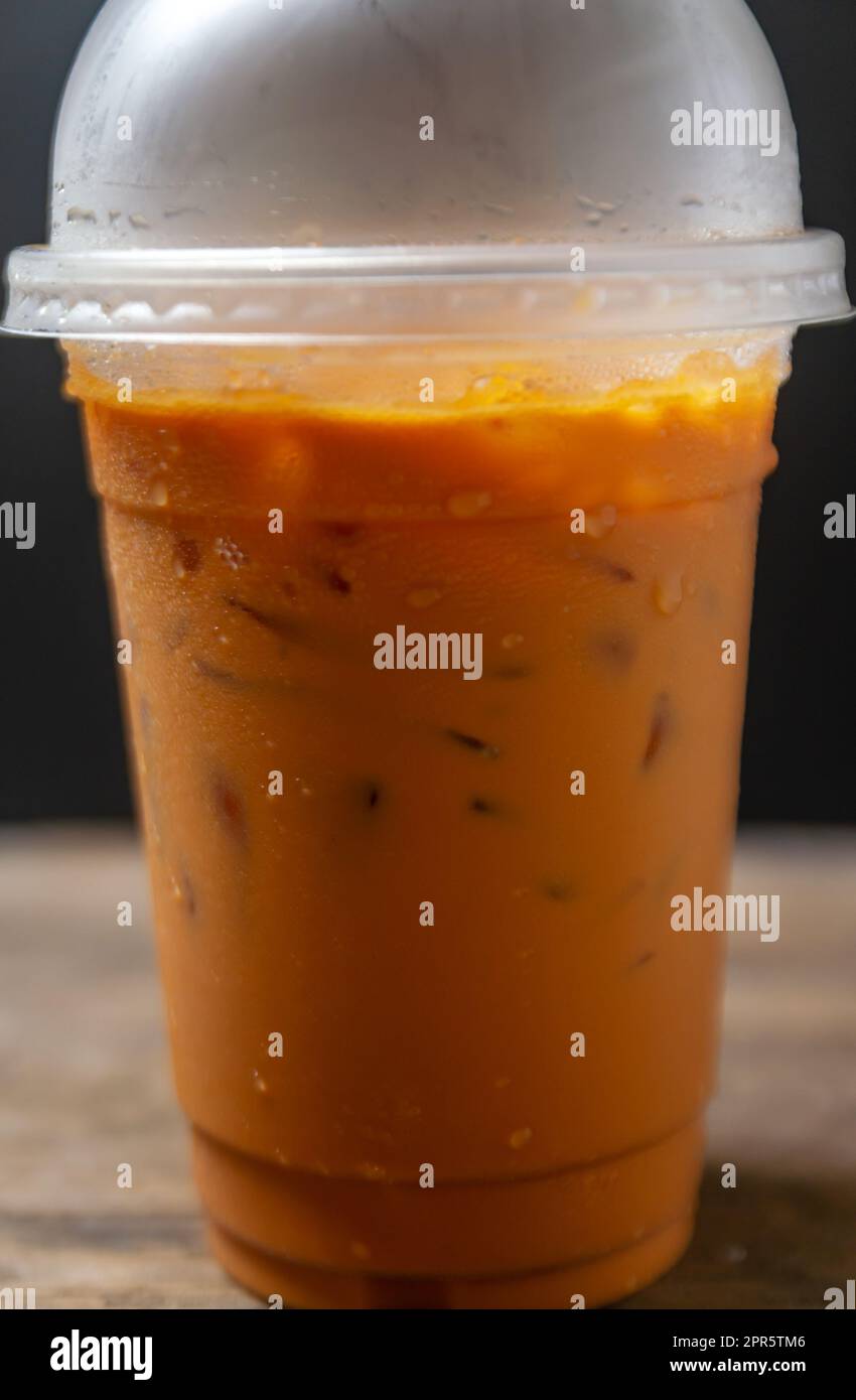 Tea thai, Ice tea milk or Ice milk tea, Sweet drink Stock Photo Alamy