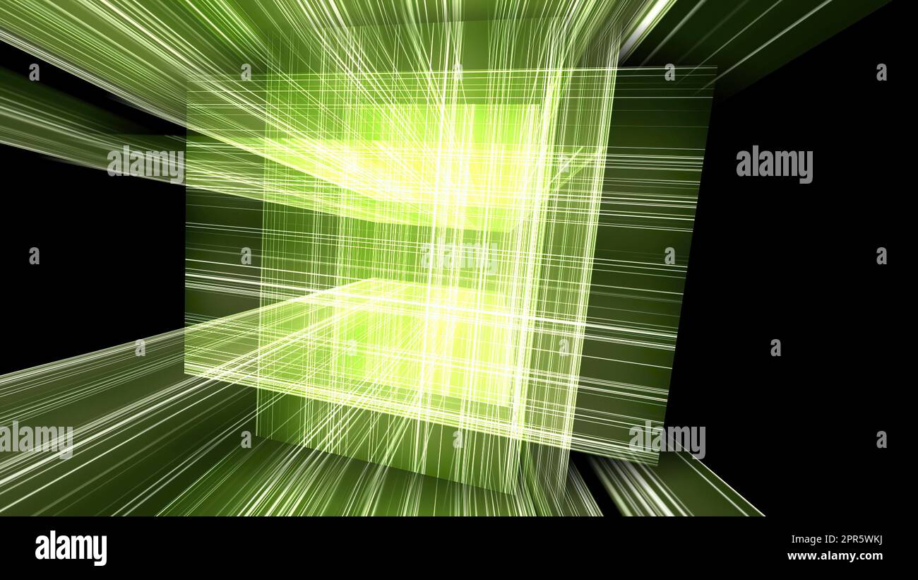 3d grid lines with light rays Stock Photo - Alamy