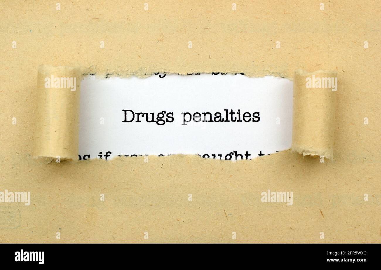 Drugs penalties Stock Photo