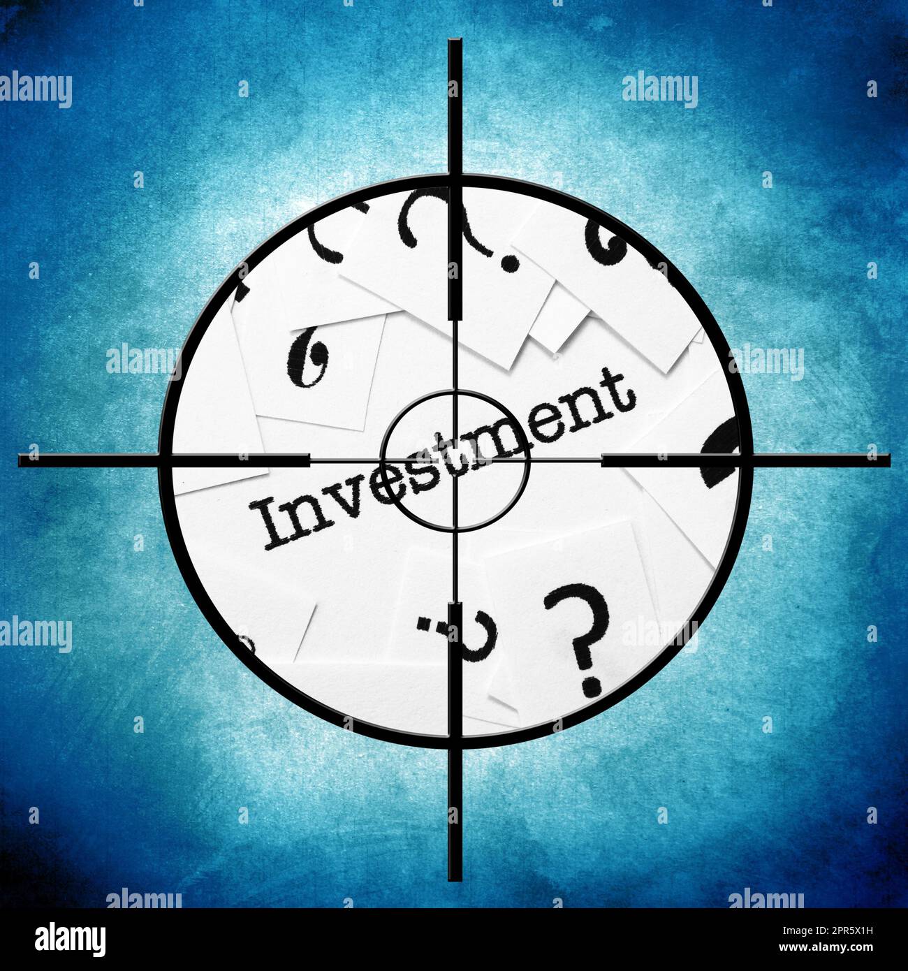 Investment target Stock Photo