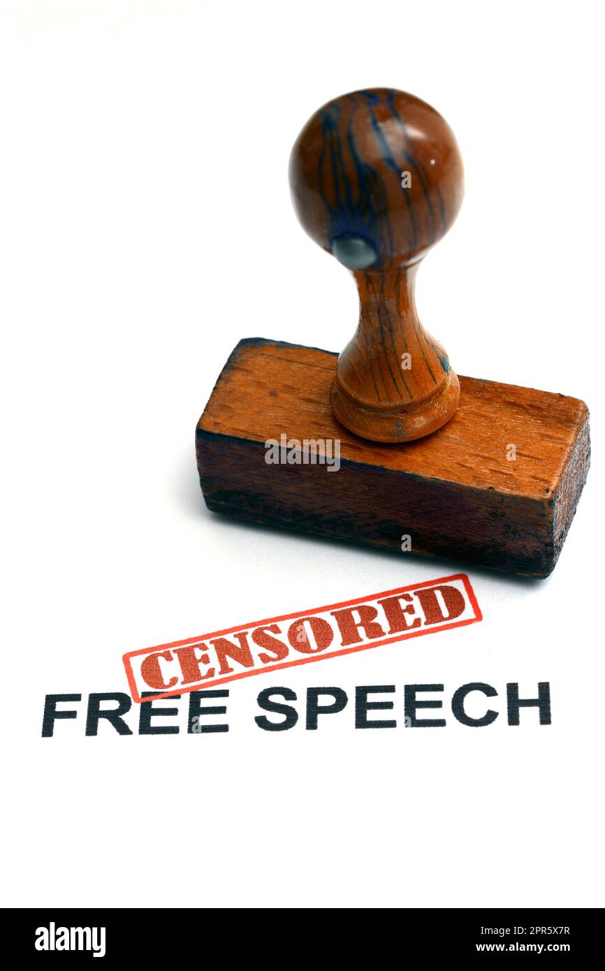 Free speech censored Stock Photo Alamy