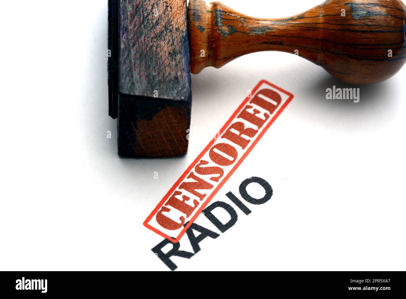 Censored radio Stock Photo