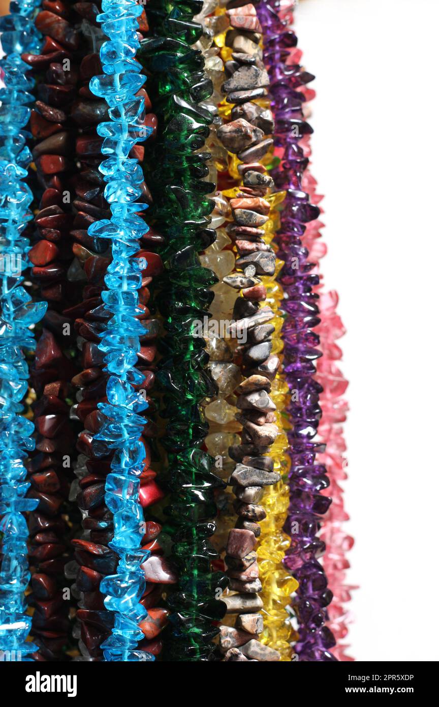 Strands of Natural Stone and Glass Beads For Sale at Craft Supply Store