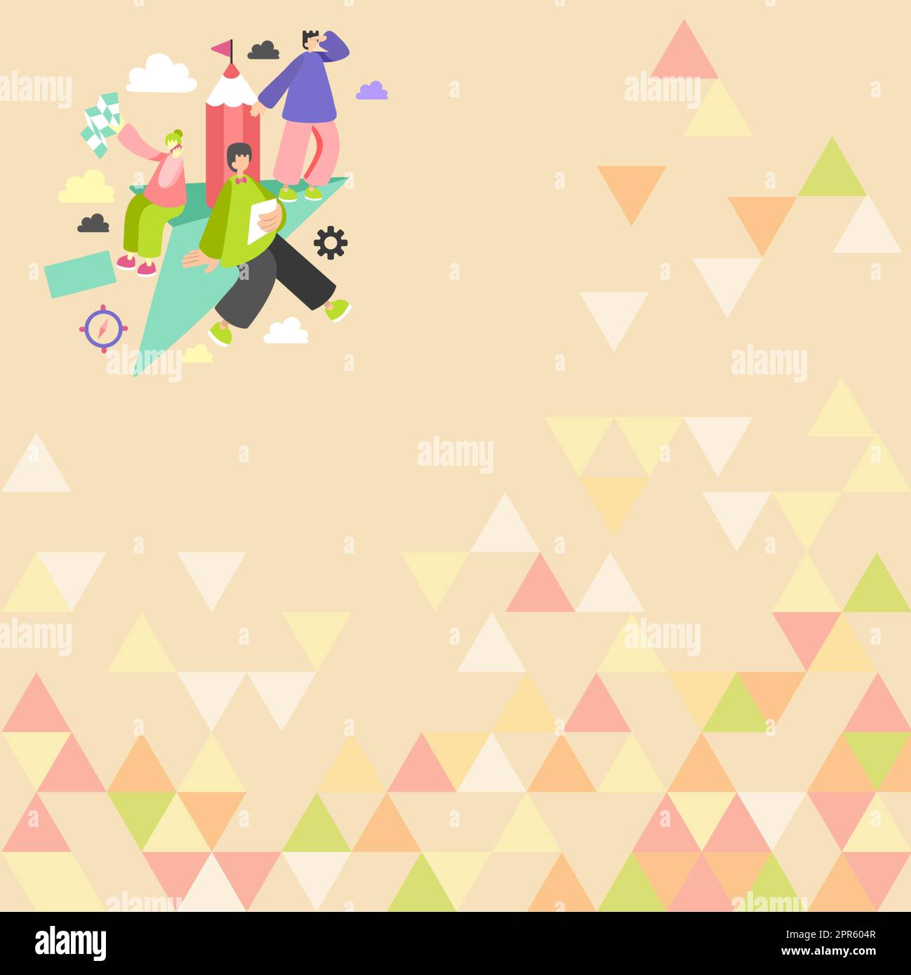 Three Employees Working Separate Assignments Together In The Clouds