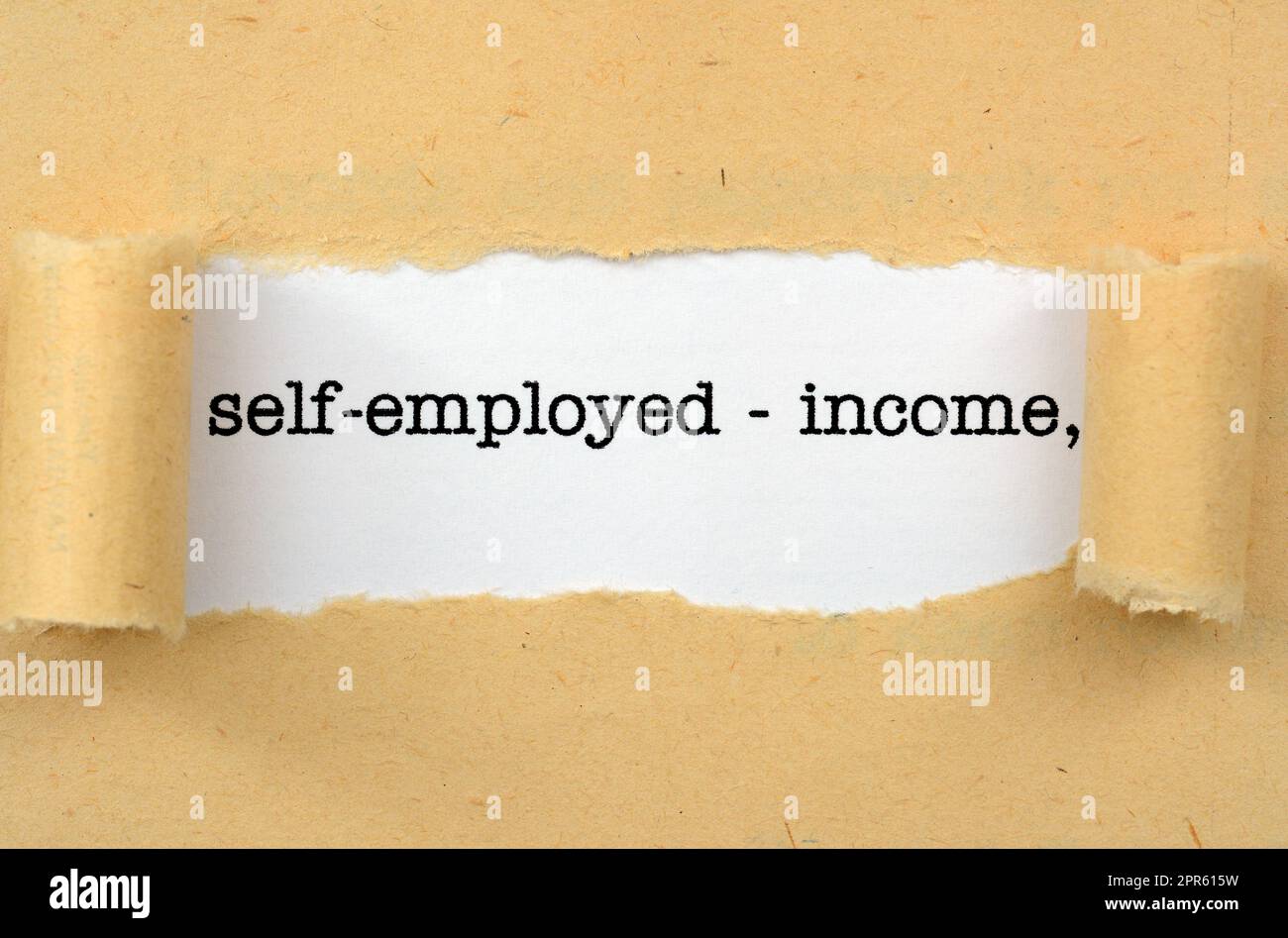 Self employed - income Stock Photo