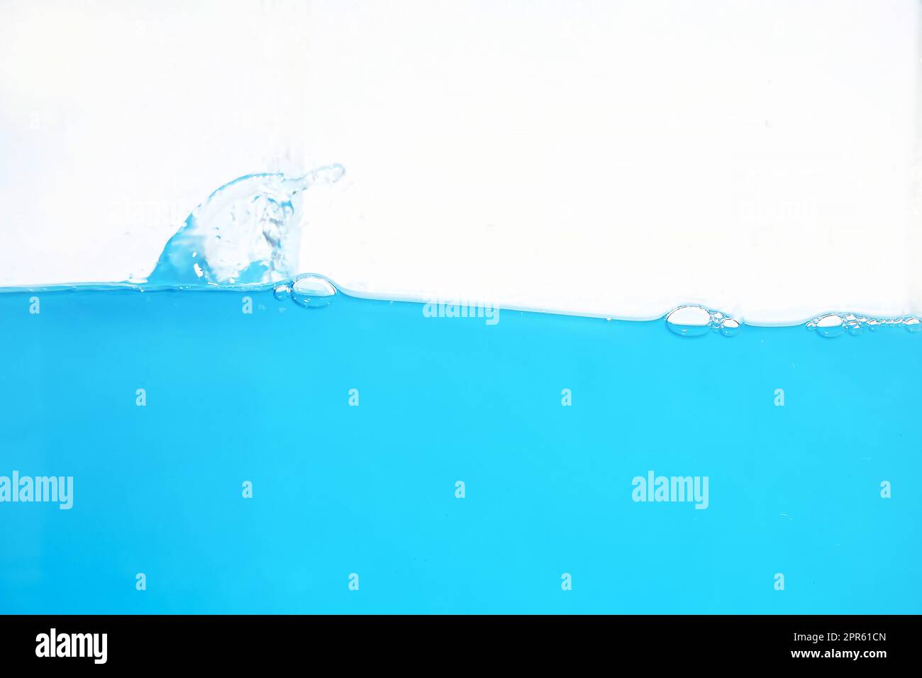 Water Surface Splash and bubbles . on white background Stock Photo - Alamy