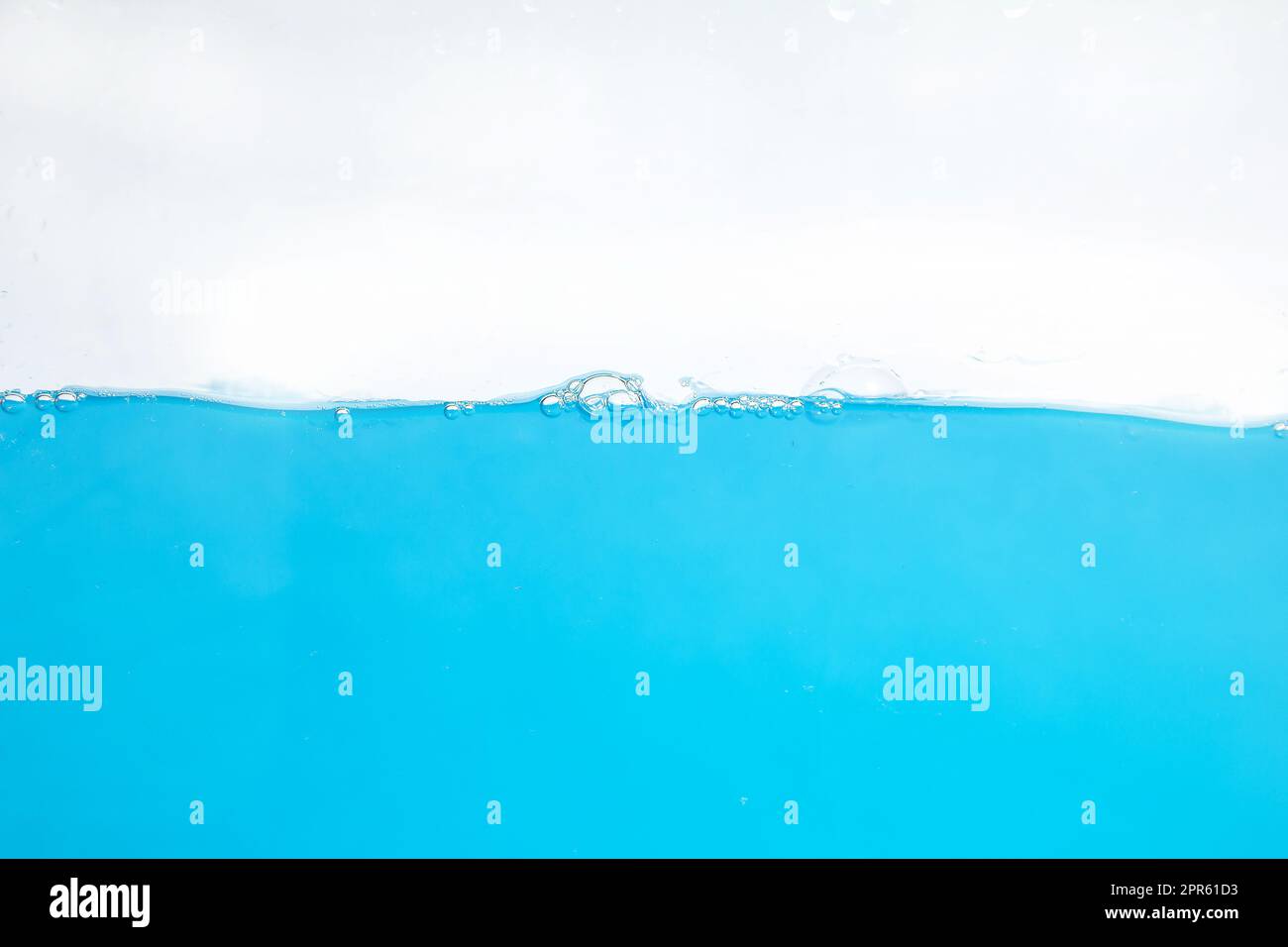 Water Surface Splash and bubbles . on white background Stock Photo - Alamy