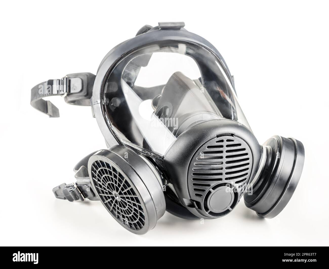 Full facepiece respirator Stock Photo