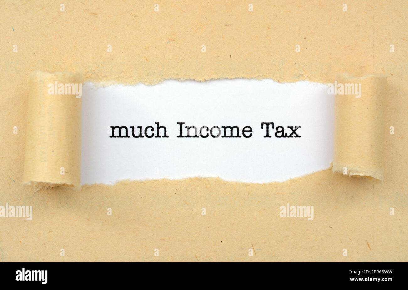 Income tax Stock Photo