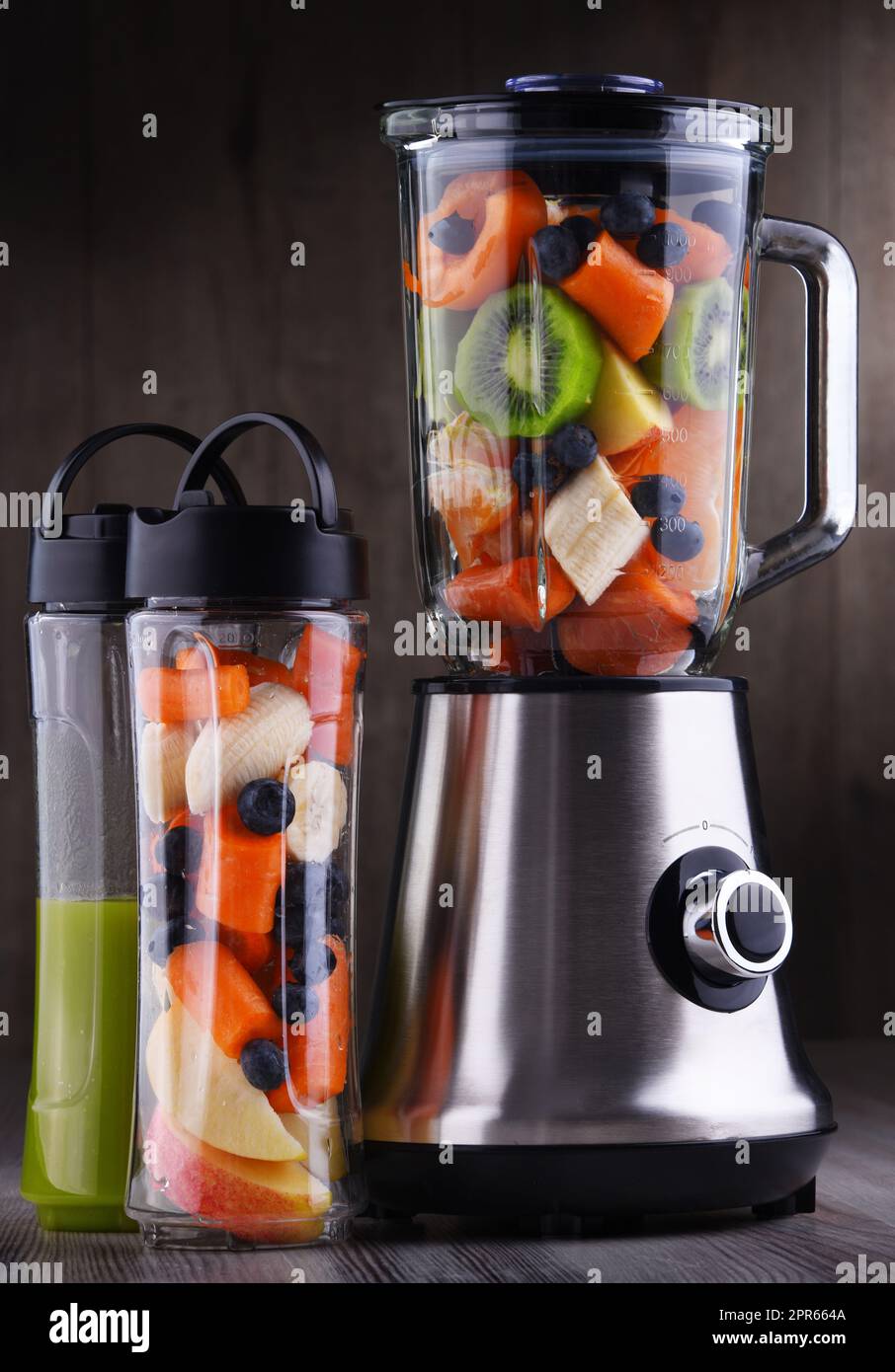 Blender for Shakes, Smoothies, Food Prep, and Frozen Blending Stock Photo