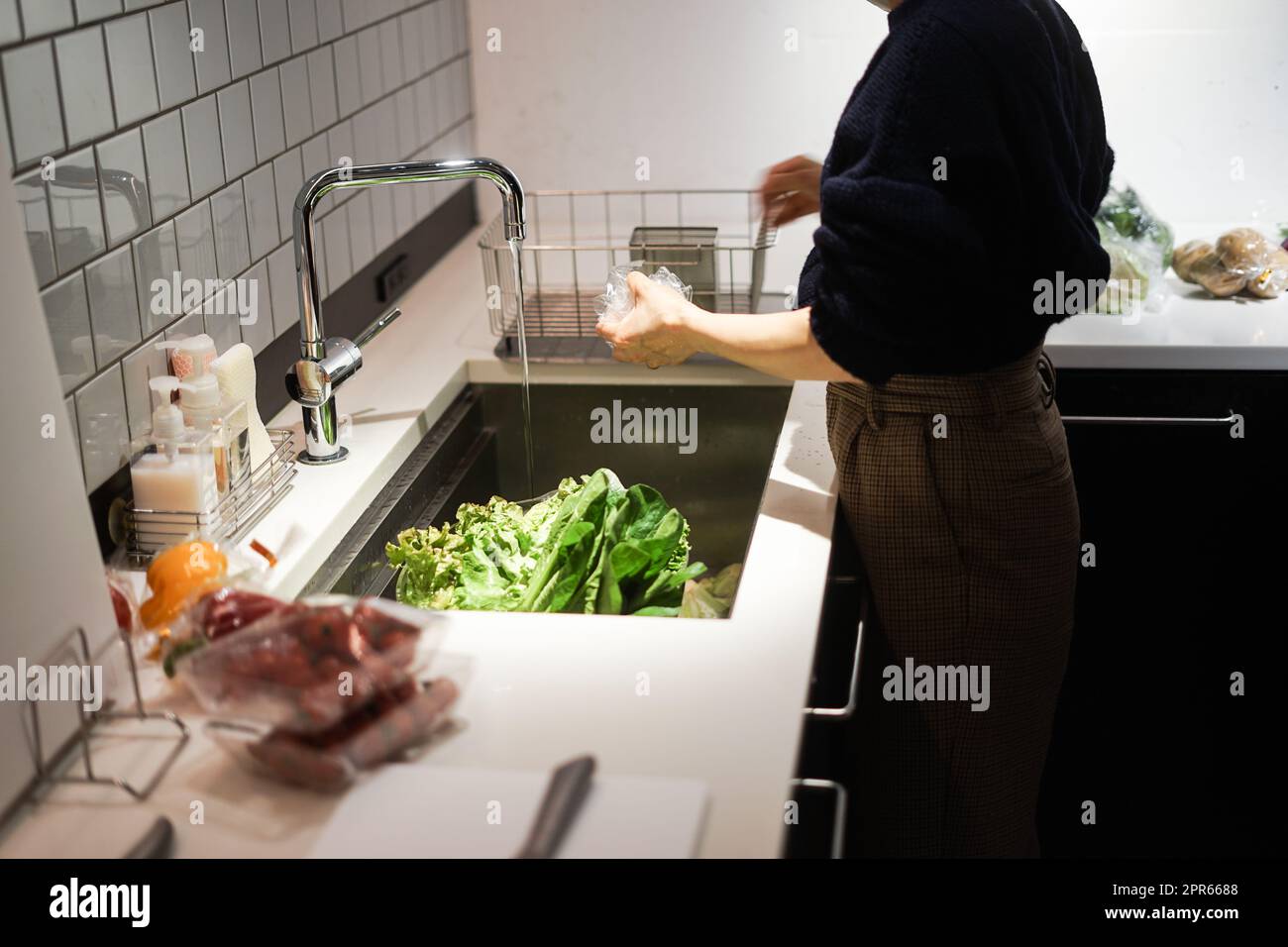 Cooking scene of cooking classes Stock Photo Alamy