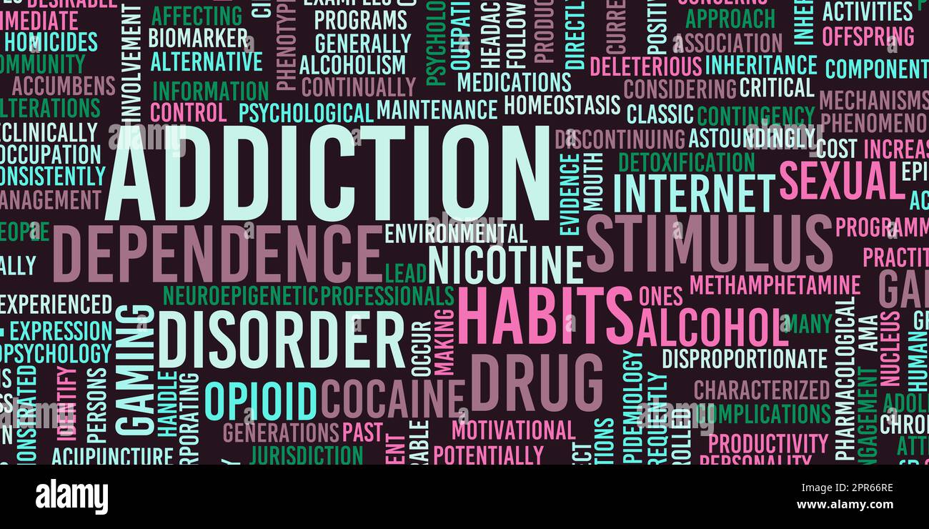 Drug Addiction and Fighting Substance Abuse as a Concept Stock Photo ...