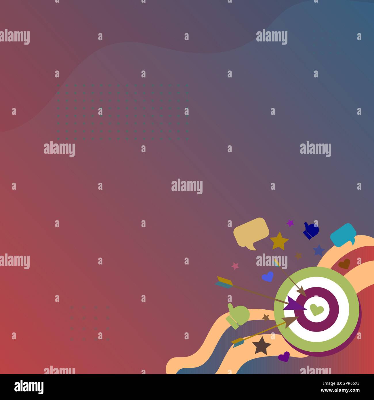 Presenting Message Hitting Target Concept, Abstract Announcing Goal