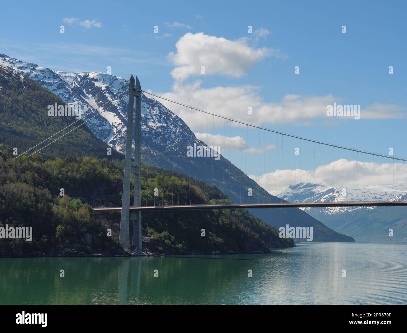 Eidfjord village and the hardangerfjord in norway Stock Photo Alamy