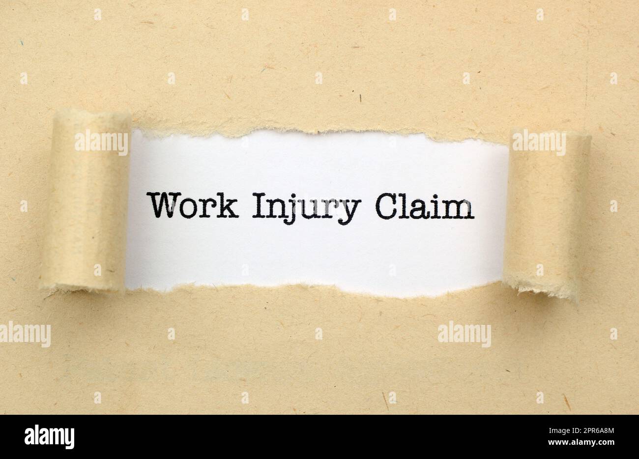 Work injury claim Stock Photo