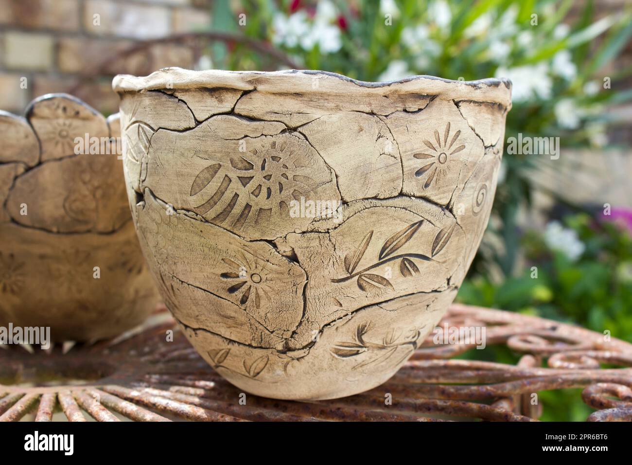 hand made pottery Stock Photo