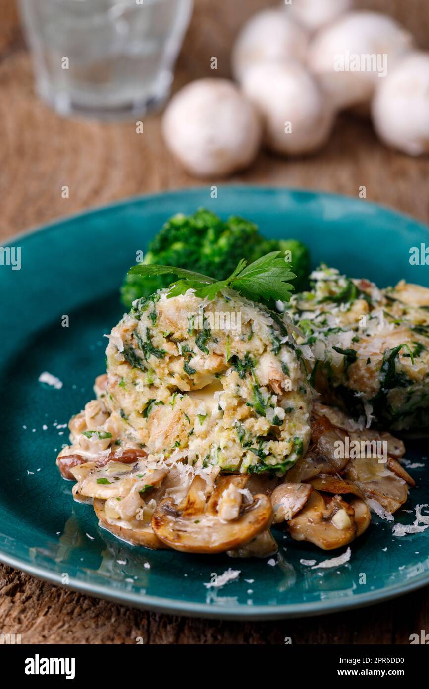 filled dumplings Stock Photo