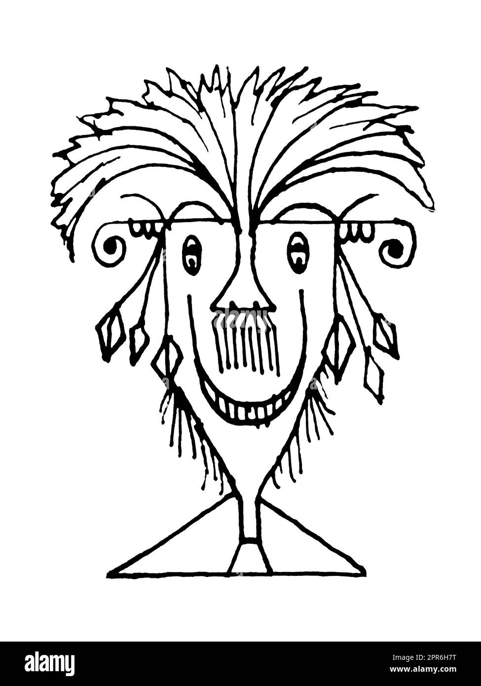 Funny sketchy style man Black and White Stock Photos & Images - Alamy